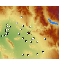 Nearby Forecast Locations - Mesa - Mapa