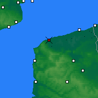 Nearby Forecast Locations - Calais - Mapa