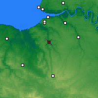 Nearby Forecast Locations - Lisieux - Mapa