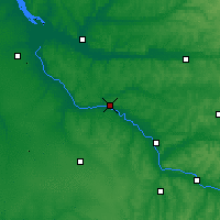 Nearby Forecast Locations - La Réole - Mapa