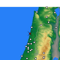Nearby Forecast Locations - Netanja - Mapa