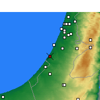 Nearby Forecast Locations - Aškelon - Mapa