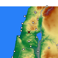 Nearby Forecast Locations - Karmiel - Mapa