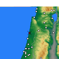 Nearby Forecast Locations - Chadera - Mapa