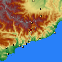 Nearby Forecast Locations - Fontan - Mapa