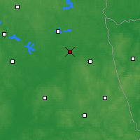 Nearby Forecast Locations - Sztabin - Mapa