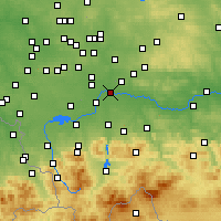 Nearby Forecast Locations - Osvětim - Mapa