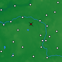 Nearby Forecast Locations - Šamotuly - Mapa