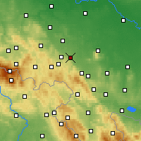 Nearby Forecast Locations - Svídnice - Mapa