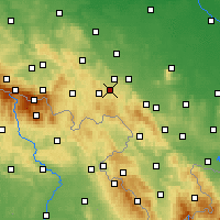 Nearby Forecast Locations - Valbřich - Mapa