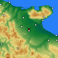 Nearby Forecast Locations - Foggia - Mapa