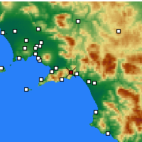 Nearby Forecast Locations - Cava de' Tirreni - Mapa