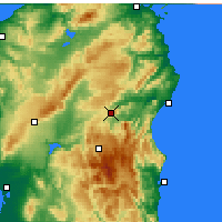 Nearby Forecast Locations - Nuoro - Mapa