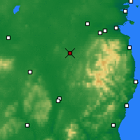 Nearby Forecast Locations - Droichead Nua - Mapa