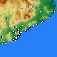 Nearby Forecast Locations - Mataró - Mapa
