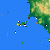 Nearby Forecast Locations - Porto Azzurro - Mapa