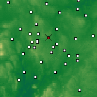 Nearby Forecast Locations - Sutton Coldfield - Mapa