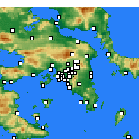 Nearby Forecast Locations - Galatsi - Mapa