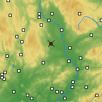 Nearby Forecast Locations - Prostějov - Mapa