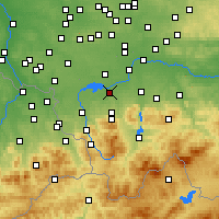 Nearby Forecast Locations - Čechovice-Dědice - Mapa