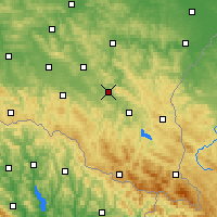 Nearby Forecast Locations - Sanok - Mapa