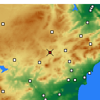 Nearby Forecast Locations - Yecla - Mapa