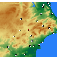 Nearby Forecast Locations - Villena - Mapa
