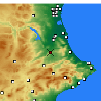 Nearby Forecast Locations - Xàtiva - Mapa