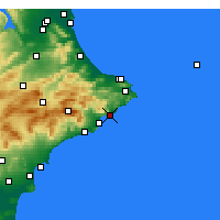 Nearby Forecast Locations - Calp - Mapa