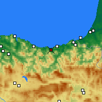 Nearby Forecast Locations - Zarautz - Mapa