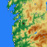 Nearby Forecast Locations - Ponteareas - Mapa