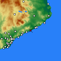 Nearby Forecast Locations - Pineda de Mar - Mapa