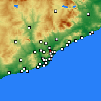 Nearby Forecast Locations - Montcada i Reixac - Mapa