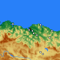 Nearby Forecast Locations - Algorta - Mapa