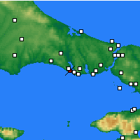 Nearby Forecast Locations - Mimarsinan - Mapa