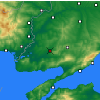 Nearby Forecast Locations - Keşan - Mapa