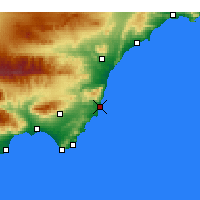 Nearby Forecast Locations - Carboneras - Mapa