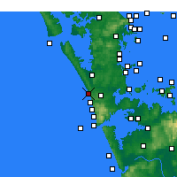 Nearby Forecast Locations - Muriwai - Mapa