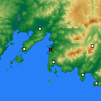 Nearby Forecast Locations - Bolšoj Kameň - Mapa