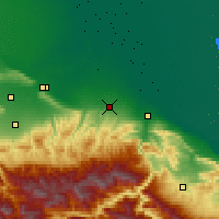 Nearby Forecast Locations - Chasavjurt - Mapa
