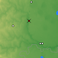 Nearby Forecast Locations - Južnouralsk - Mapa