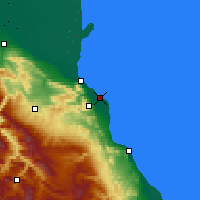 Nearby Forecast Locations - Kaspijsk - Mapa