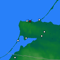 Nearby Forecast Locations - Pioněrskij - Mapa