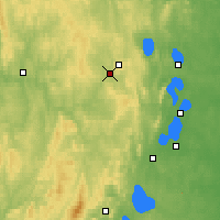 Nearby Forecast Locations - Verchnij Ufalej - Mapa
