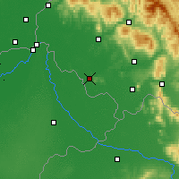Nearby Forecast Locations - Berehovo - Mapa