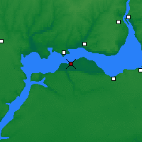 Nearby Forecast Locations - Enerhodar - Mapa