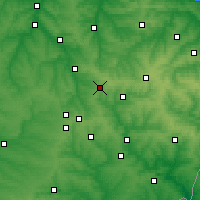 Nearby Forecast Locations - Horlivka - Mapa