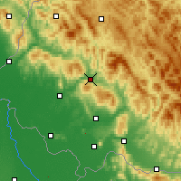 Nearby Forecast Locations - Svaljava - Mapa