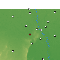Nearby Forecast Locations - Gurugram - Mapa