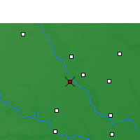 Nearby Forecast Locations - Kánpur - Mapa